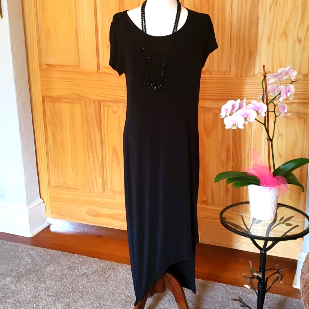 Chico's Travelers Long Black Dress - Size 1(M)